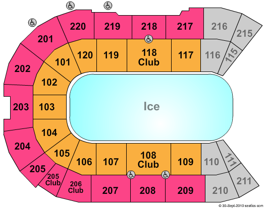 Angel of the Winds Arena Disney On Ice Seating Chart